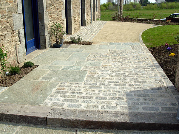 Dallage, terrasse, chape pavée dans la Somme